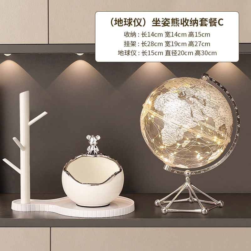 暴力熊入户玄关摆件钥匙收纳进门门口鞋柜客厅装饰品乔迁新居礼品|undefined