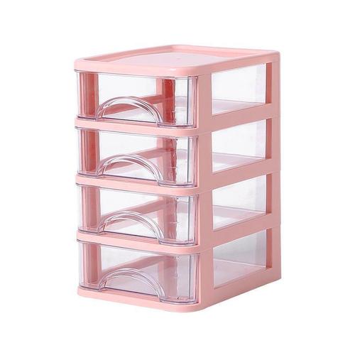 Desktop transparent storage box ins student small drawer-type stationery box office practical goodies desk storage rack