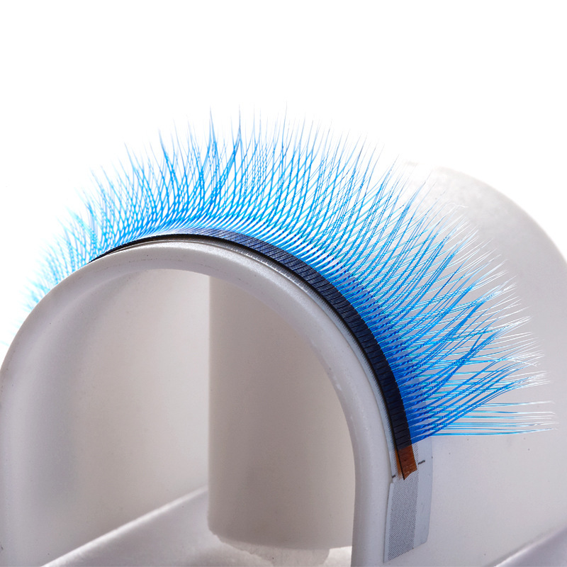 Fábrica de injerto transfronterizo de pestañas europeas y estadounidenses, pestañas falsas naturales densas de una sola raíz 2D compactas de gran capacidad de pestañas de coloryy