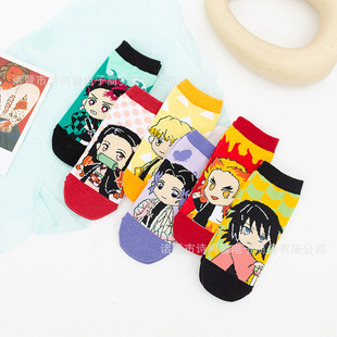 Parent-child Japanese anime socks foreign trade autumn and winter trendy short ankle socks cotton personalized socks factory wholesale