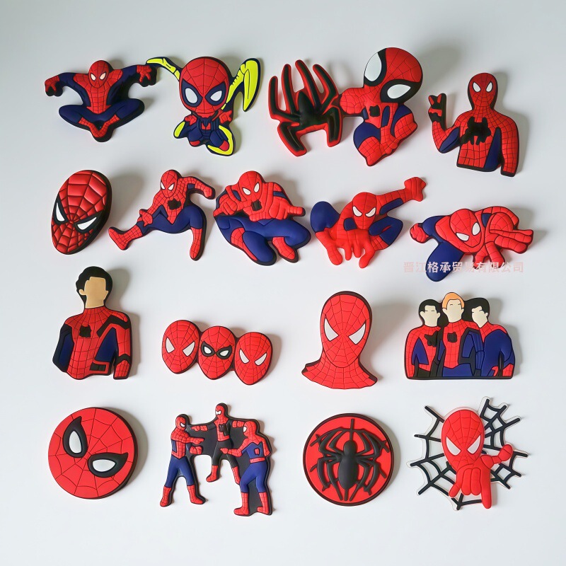 Spider-Man Shoe Charms Cartoon Creative Accessories Patch for Clogs Shoe Decorations Shoe Buckle Decorative Ornaments DIY Accessories