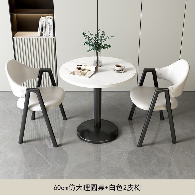 Juego de Mesa y Sillas de Comedor de Paneles de Madera Multifuncional para Cafetería y Hotel