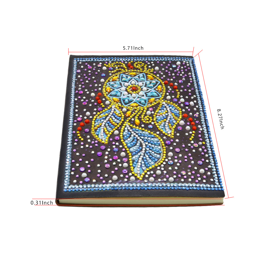 Pegatinas personalizadas para cuadernos con pintura de diamantes DIY, pinturas decorativas de diamantes hechas a mano, cuadernos con pintura de diamantes, pintura de diamantes completa.