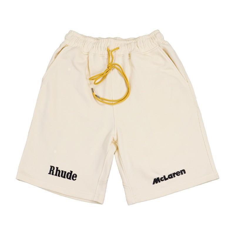 RHUDE ショーツ フォグ ハイストリート トレンド ブランド 巾着 3m レタープリント ヒップホップ ビーチ 5点式バスケットボールパンツ 男女兼用 ヒップホップ|undefined