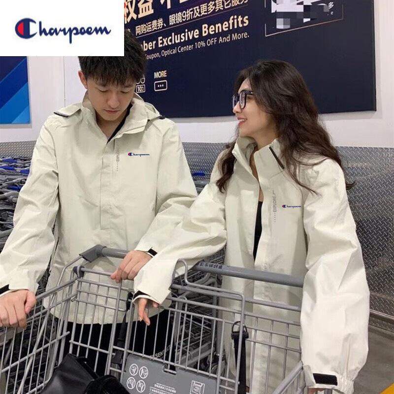 Champion Graffiti Outdoor Jacket Men's 2024 Autumn and Winter New Hooded Removable Jacket Waterproof Windproof Jacket Women