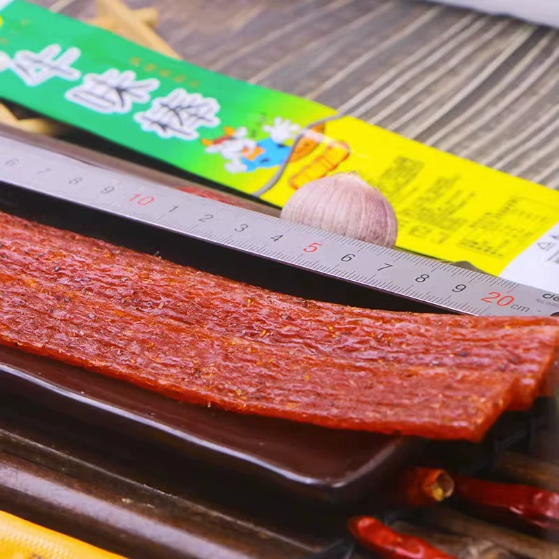 Пробел Beef Flavor Spicy Strips Childhood Nostalgic Snacks Spicy Snacks Enjoy Campus Snack Wholesale Vegetarian Beef Tendon Gluten 16g