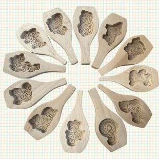 Household Chinese Zodiac Moon Cake Mold Cartoon Mold Baba Qingming Fruit Green Group Mold