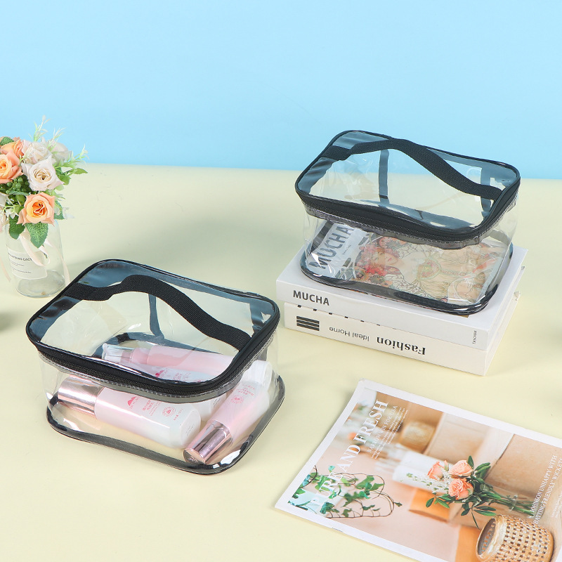 透明 PVC 化粧品バッグトイレタリーバッグ大容量旅行化粧品収納袋防水収納袋卸売|undefined