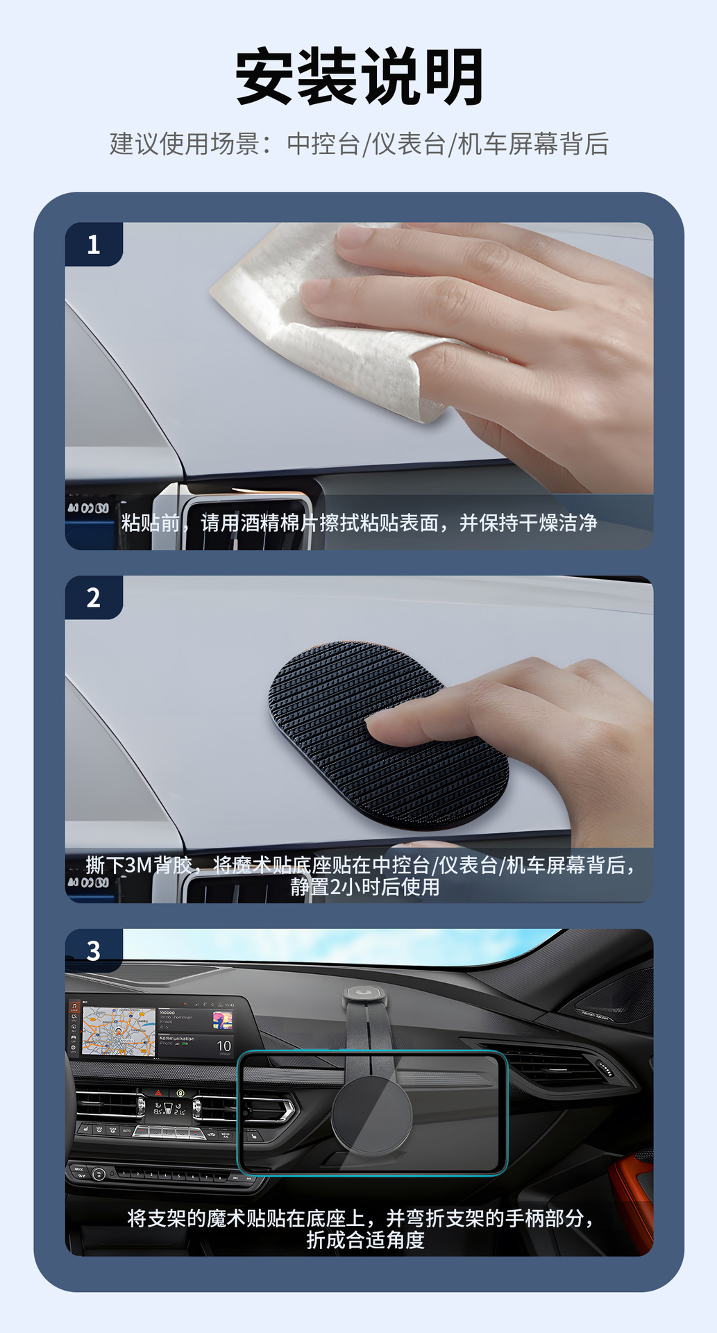 Mobile phone car bracket wireless charging 15W magnetic suction foldable air outlet center console navigator car bracket