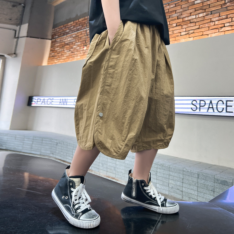 Schnelltrocknende Shorts mit fünf Unterteilungen für Jungen 2024 neuer Sommertrend für coole, lockere, dünne Hosen für Kinder_voghion.com