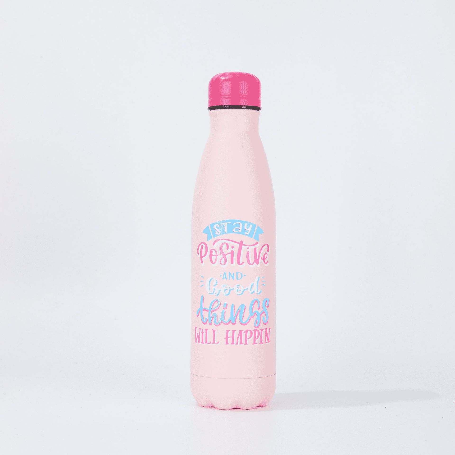 Nueva pintura de goma botella de cola deportes al aire libre 304 taza de acero inoxidable taza de vacío de doble capa impresión completa
