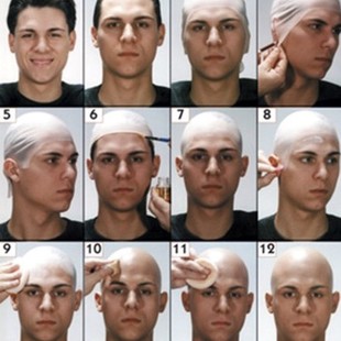 Latex Bald Headgear, Large Makeup Wig, Cos Late-Life Sketch Performance Artifact, Cross-Border Props