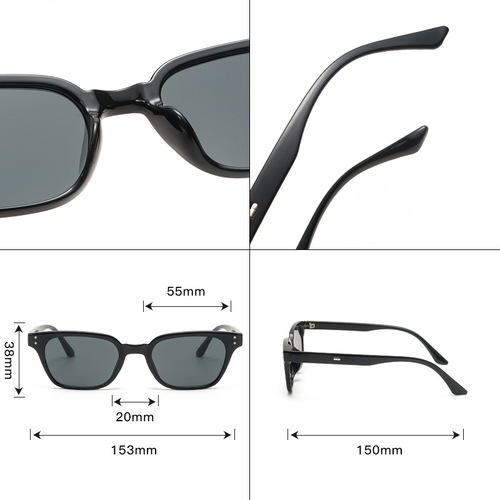  new cross-border European and American retro anti-UV sun visors Internet celebrity large frame sunglasses trendy sunglasses street shooting