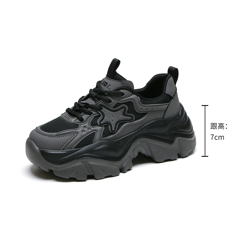 Sports shoes, breathable universal footwear for leisure platform, Korean style