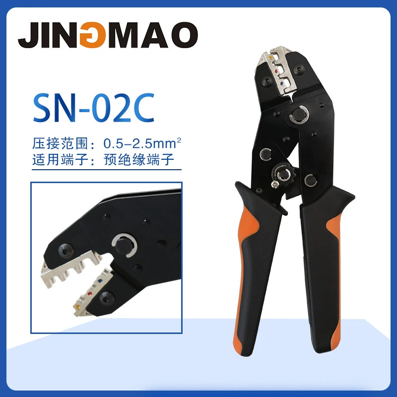 SN-02C Обжимные клещи с храповым механизмом Предварительно изолированные обжимные клещи SV RV Клеммные клещи холодного прессования