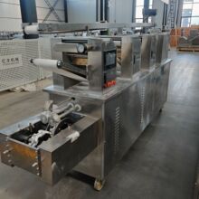 全自动仿手工饺子机大型不锈钢商用多功能锅贴蒸饺子生产流水线