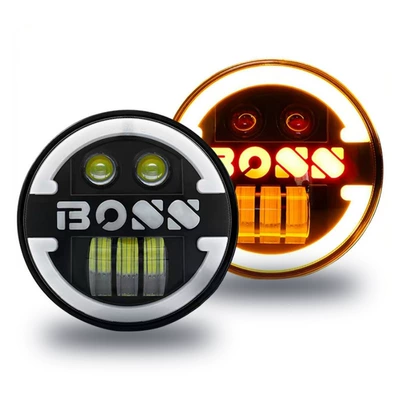 Bestseller Harley Motorcycle Spotlight 5.75 inch 60W Wrangler BOSS Car LED Headlight Modified Daytime Running Light