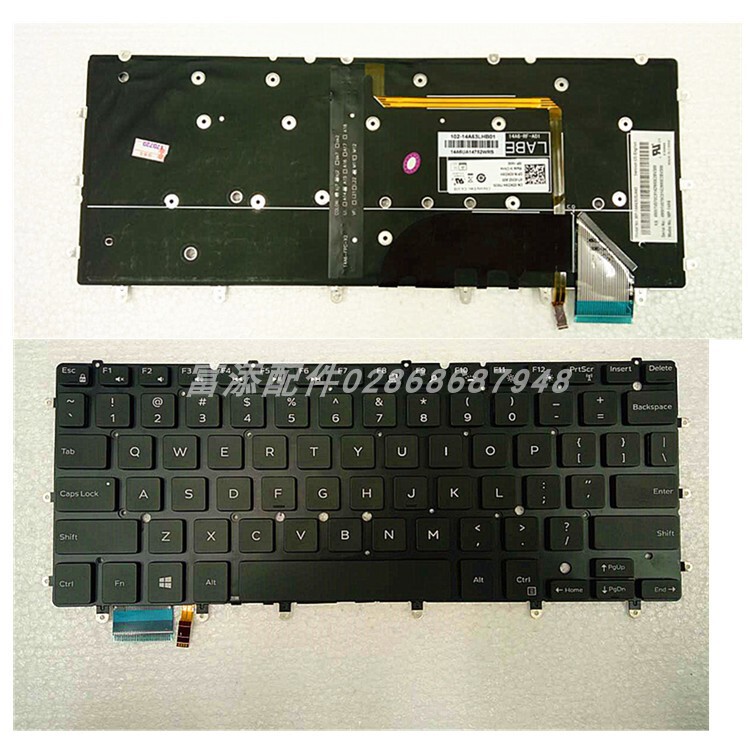 For Dell XPS 13 9360 9343 xps13 9350 N7547 N7548 17-3000 keyboard