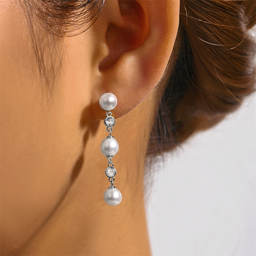 1 Paire Style Simple Géométrique Couleur Unie Gland Placage Argent Sterling Boucles D'oreilles display picture 2