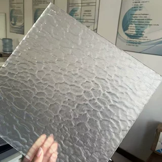 钢化级超白银波油砂玻璃 3-8mm 高透朦胧 酒店办公隔断 现货批发