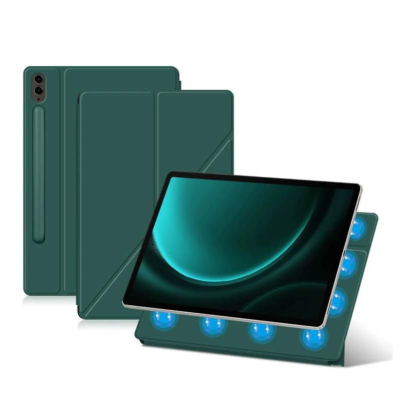 Подходит для Samsung TAB S9+ магнитное всасывание деформационная ручка слот S9ULTRA магнит S9 чехол кожа S7fe планшета S8Plus корпус