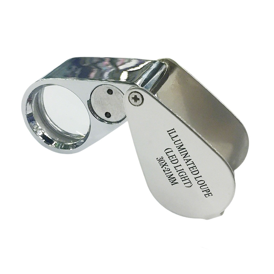 厂家直销金属放大镜 LED珠宝放大镜 MG21007