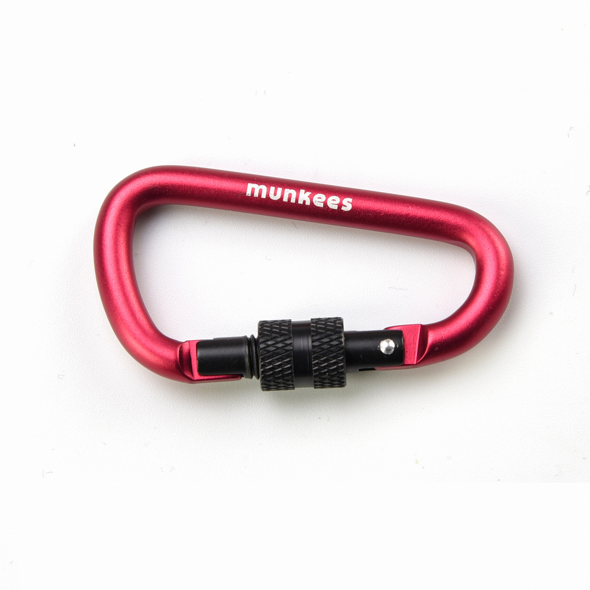 6/8mm D-Shaped Locking Carabiner Camping Outdoor Quick-Release Buckle Screw Lock Safety Climbing Hook Aluminum Alloy