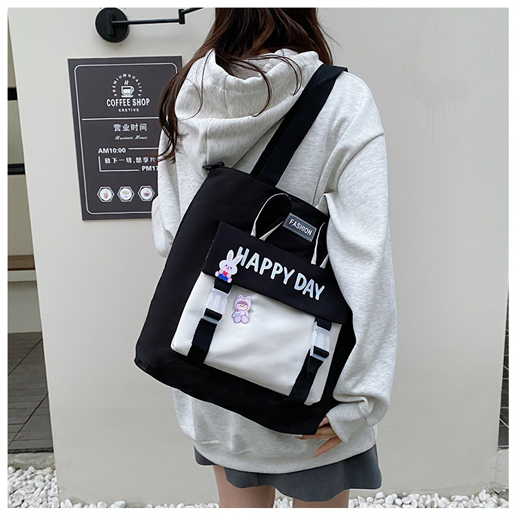 Large-capacity file bag, primary school student handbag that can be carried on one shoulder, book bag for girls with high appearance standards, homework books and test papers bag undefined