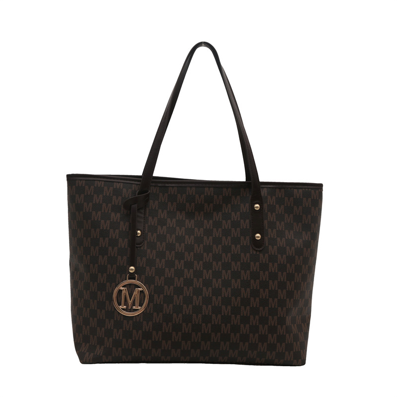 Bolsa Tote para mujeres 2024 nueva bolsa de viaje de gran capacidad otoño y invierno sensación relajada impresión universitaria bolsa de hombro