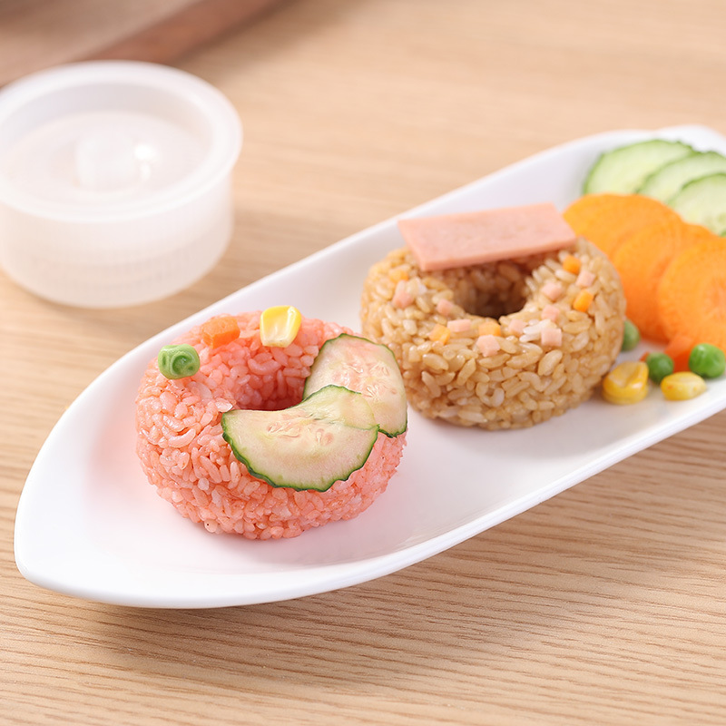 商用加厚食品级圆形寿司模具三角 米饭寿司套装 甜甜圈型饭团模具