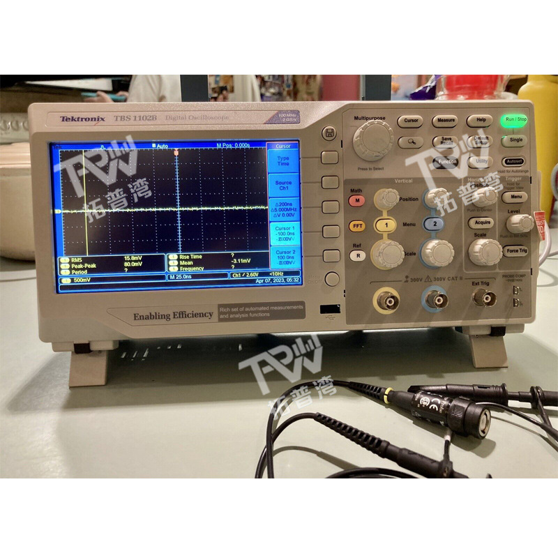 Tektronix 泰克 100MHz 双通道 TBS1102B 数字存储示波器