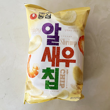 进口零食休闲食品膨化韩国农心虾片休闲膨化鲜虾味虾条脆脆片薯片