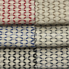 粗纺提花格子 色织提花帆布 粗绳编织 箱包 鞋材 手袋 抱枕布批发
