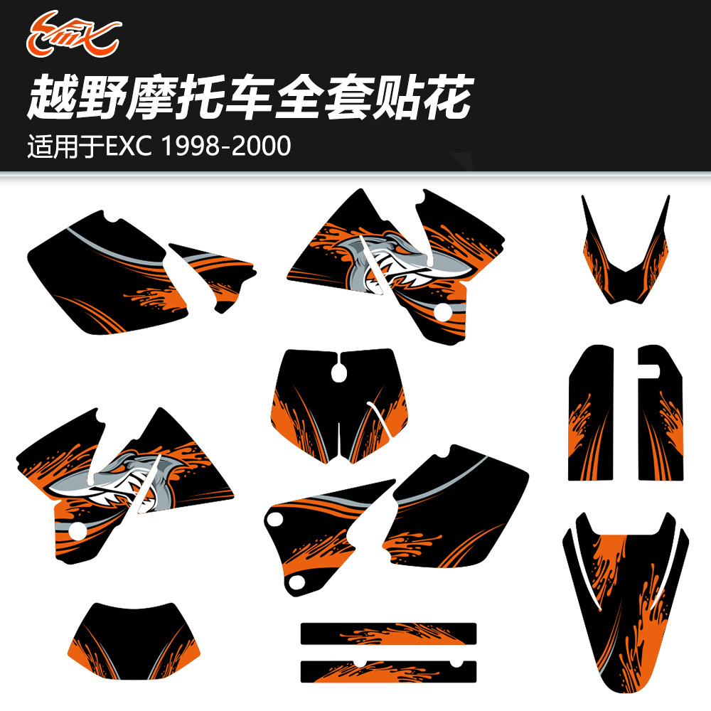 Aplicable para motocicletas de motocicletas KTM 125 200 250 300 380 400 EXC 98 - 00 años