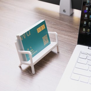 Creative Sofa-Shaped Business Card Holder Box Desktop Storage Business Card Base Personalized Office Supplies Stackable Ready Stock