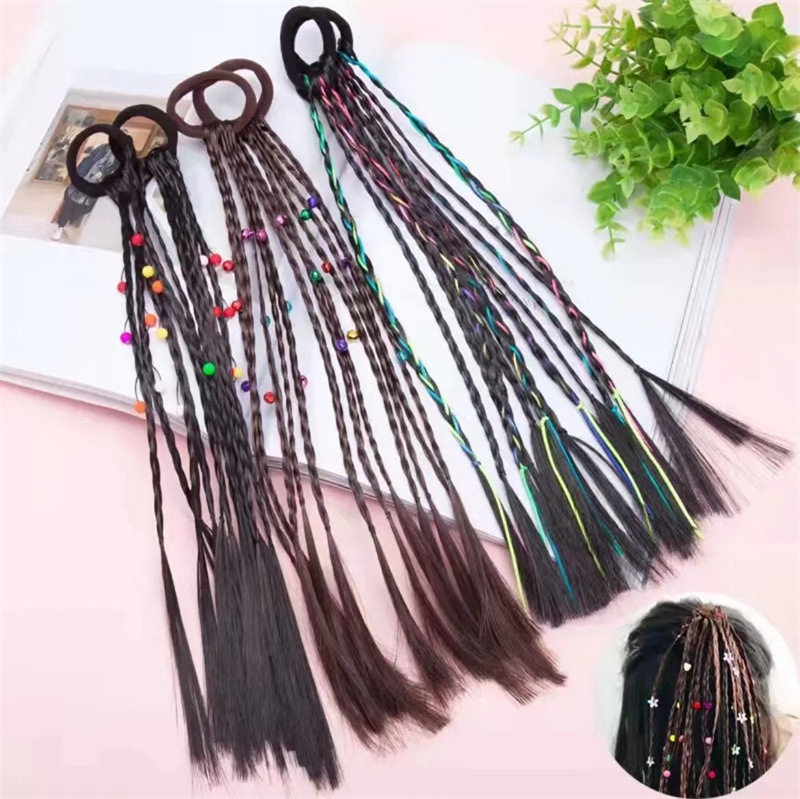Fashion Colorful Beads Hair Tie 1 Piece1