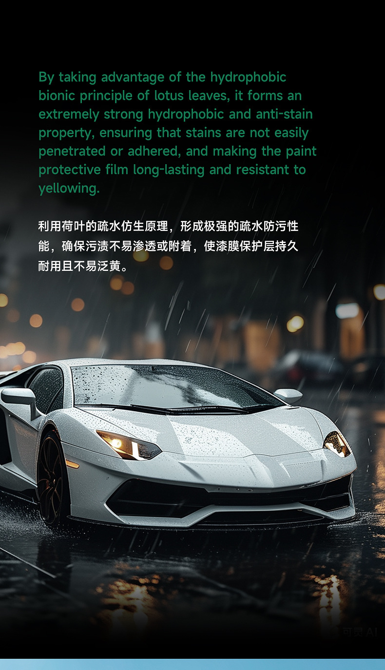 Tpu Invisible Car Cover, Car Paint Protection Film, Ppf, Self-Recovering, Anti-Scratch, Anti-Yellowing, Anti-Dirt, Transparent Protective Film