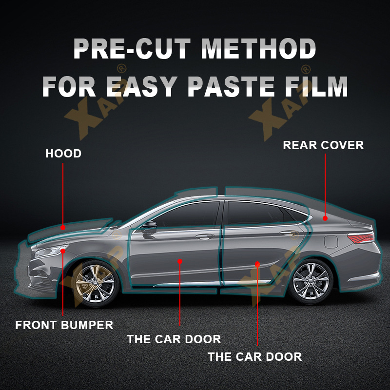 Cross-border exclusive for Tesla Model3_Y17-23TPU invisible paint anti-scratch brightening protective film