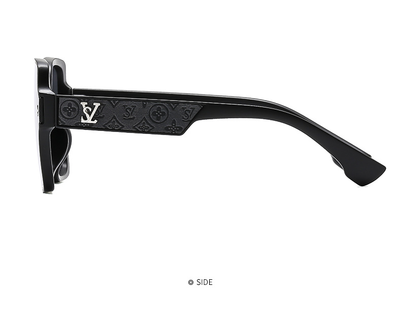 2024 New Yangshulin Square Frame Letter Women's High end Fashion Sunglasses_voghion.com