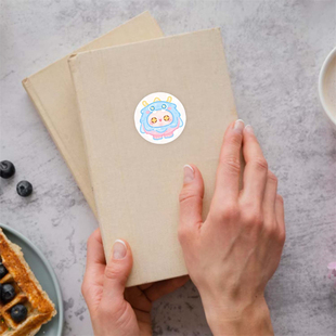 500 sticker egg party sticker ins hand account children's cartoon decoration round sticker sticker mobile phone shell sticker