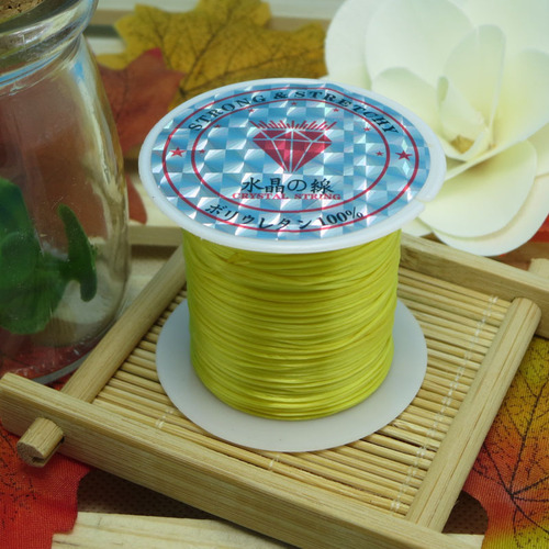 Wholesale colorful elastic thread, spandex flat elastic rope, crystal hair extension string, educational DIY bead threading cord material