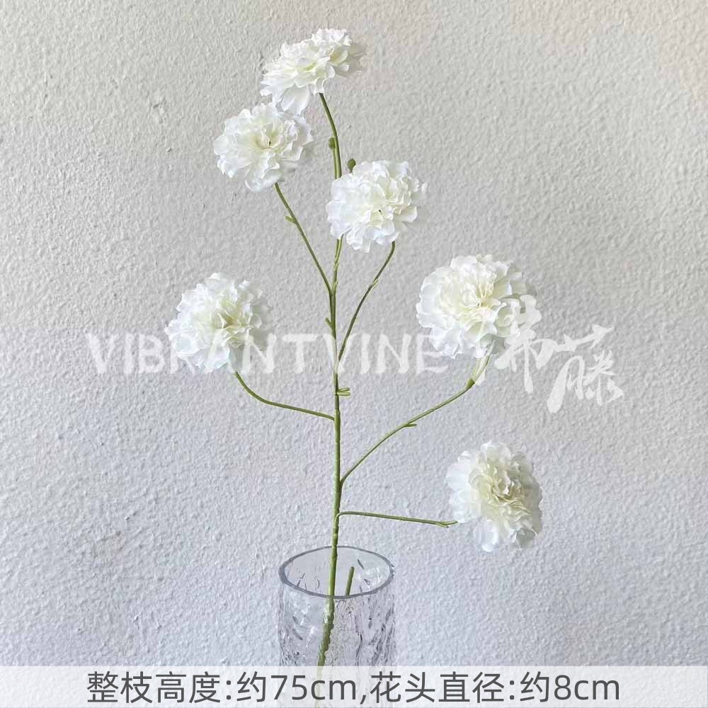 Arreglo de flores de guía de diseño de bodas blanco Arreglo de flores de guía Sala de estar del hotel Decoración de flores falsas Fábrica de flores artificiales al por mayor