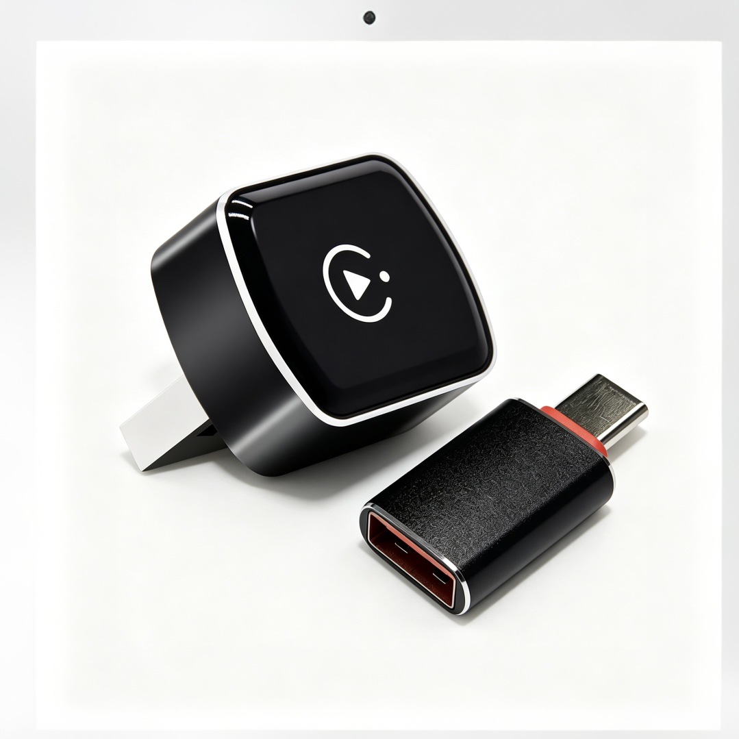 Wireless CarPlay car adapter supports Apple and Android phones