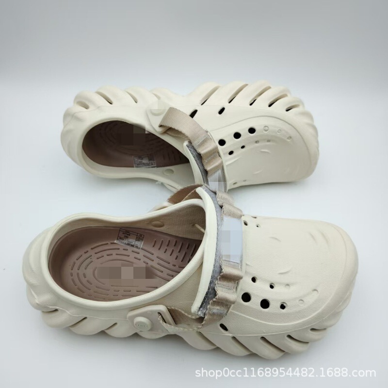 Crocs-Style Outdoor Non-Slip Beach Shoes for Men and Women, Eva Export Manufacturer Wholesale Shoes with Thick Soles