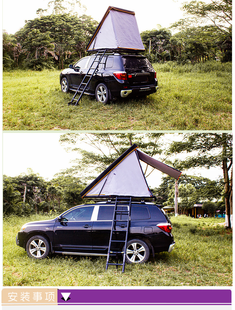 Soft-Top Roof Tent, Fully Automatic, Aluminum Alloy, for Cars, Sedans, Suvs, and Off-Road Vehicles
