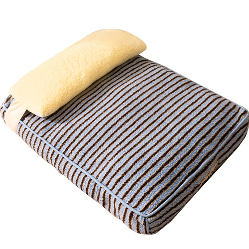【25th New Arrival Pre-sale】Neuro Cat Contrast Striped Soft Bread Thick Cushion Cat Bed Dog Bed Cat House Autumn/Winter Thickened