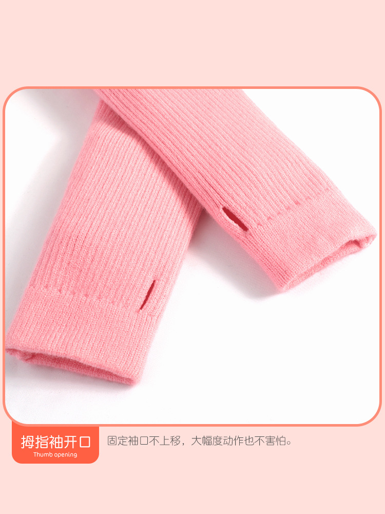 Ropa de baile para niños suéter otoño bebé niñas suéter ropa de invierno con cuello en V niñas suéter cálido ropa de práctica top image 5