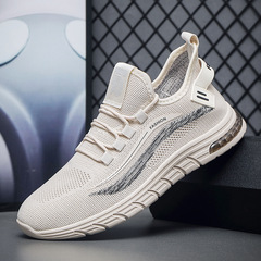 2024 Spring Coconut Shoes for Couples Breathable Running Fly Knitted Shoes Versatile Sports Men's Mesh Trendy Shoes Mesh Shoes