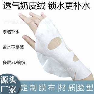 Grain rain milk skin film cloth with imitation microfiber human skin milk skin film cloth wet water can be applied mask paper wholesale manufacturers