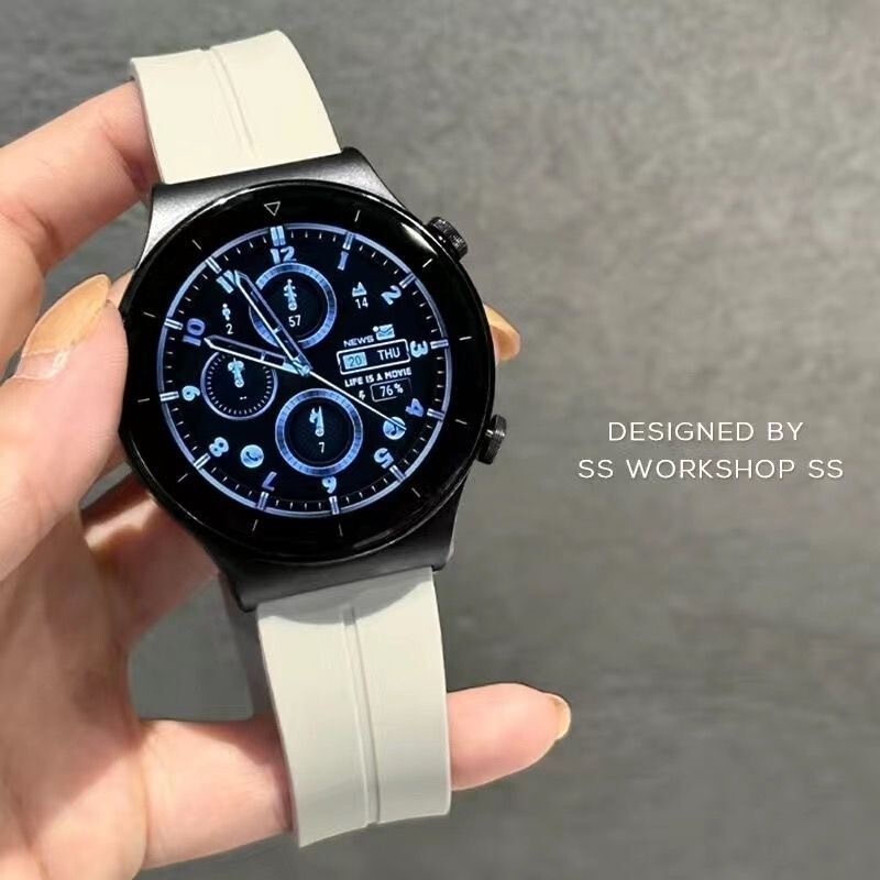 シリコン時計ストラップ 20mm22mm インターフェース幅ユニバーサル耳針取り外し交換用磁気折りたたみバックル時計ストラップ|undefined
